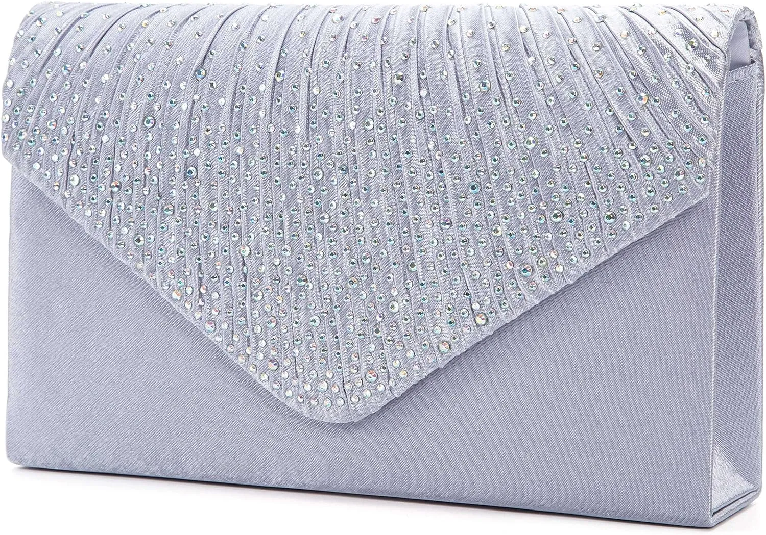 LIFEWISH Envelope Evening Bag Glitter Rhinestone Clutch Purse Wedding Party Shoulder Bag for Women