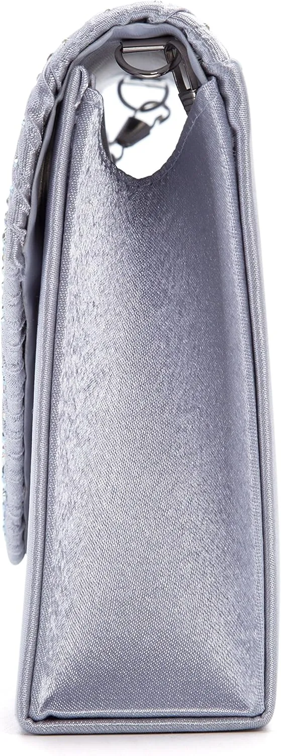 LIFEWISH Envelope Evening Bag Glitter Rhinestone Clutch Purse Wedding Party Shoulder Bag for Women