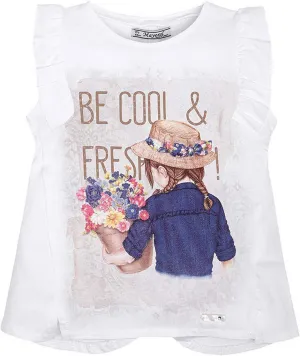 Little Girls 2T-9 Novelty Graphic Print Fashion Tank Top/Tee