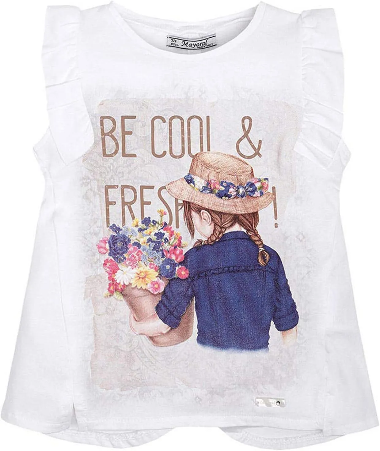 Little Girls 2T-9 Novelty Graphic Print Fashion Tank Top/Tee