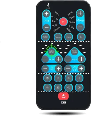 Live Sound Card with 8 Sound Effects, Mini Voice Changer for Podcast for Live Streaming on Phone Computer, Handheld Sound Card