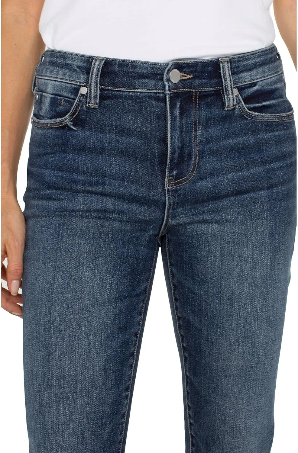 Liverpool Women's Charlie Crop Wide Rolled Cuff Jean 24in Inseam