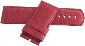 Locman Men's 31mm Red Leather Watch Band Strap