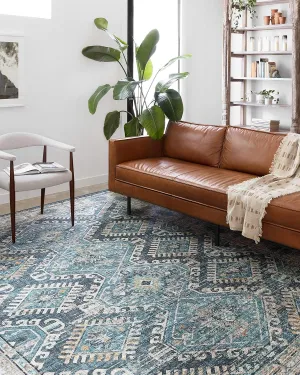 Loloi II Skye Collection SKY-03 Denim/Natural 2'-3" x 3'-9" Accent Rug