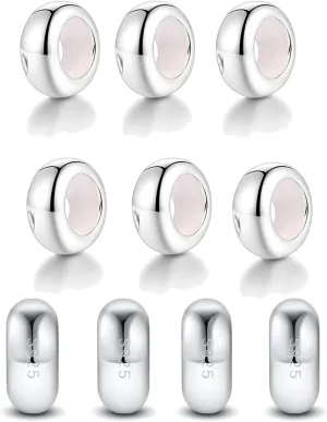 Lovans 925 Sterling Silver Spacer Beads for European Charms Bracelet Charms fit DIY Snake Charm Bracelet Charm Spacer Stopper for Women with Gift Bag