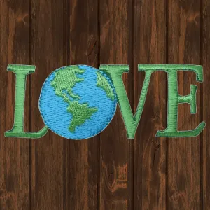 Love Embroidered Patch — Iron On