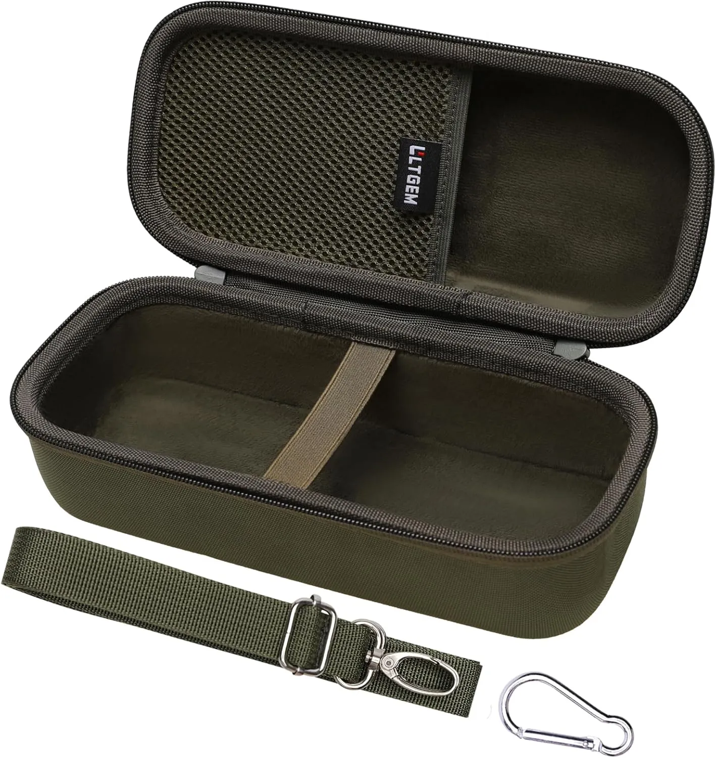 LTGEM Case Compatible with Bose SoundLink Flex 2nd Gen/SoundLink Flex Portable Bluetooth Speaker with Shoulder Strap, Green(Case Only)
