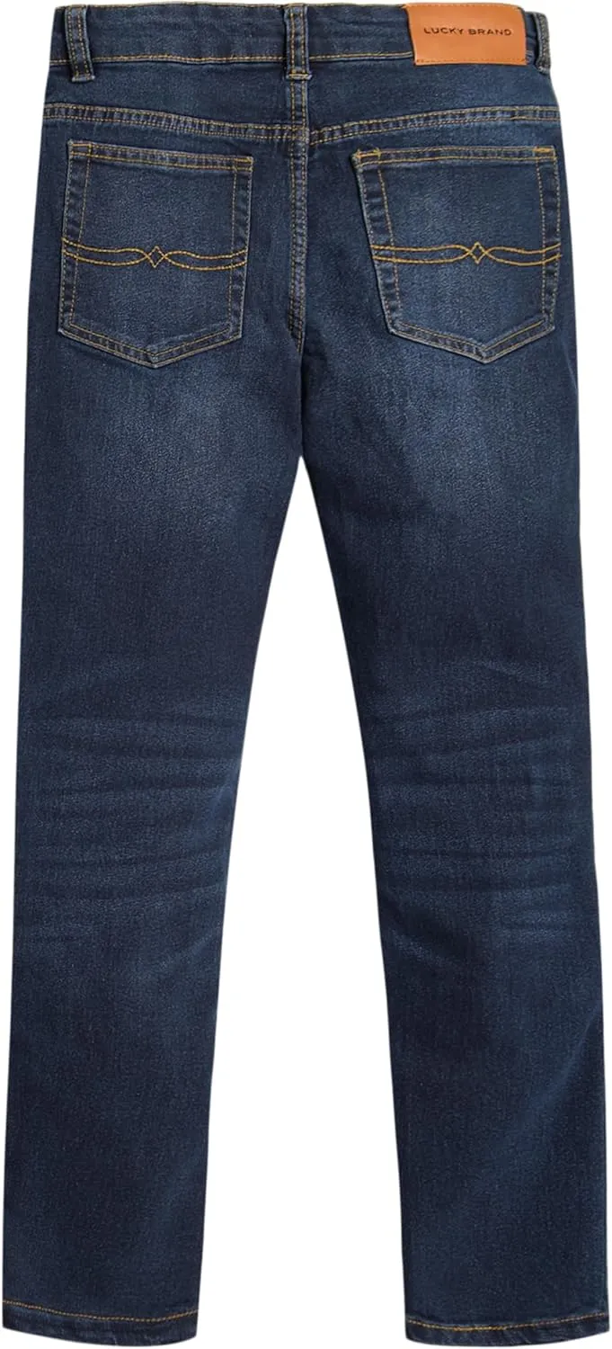 Lucky Brand Boys' Skinny Fit Stretch Denim Jean 5Pocket Style Zipper Fly & Button Closure
