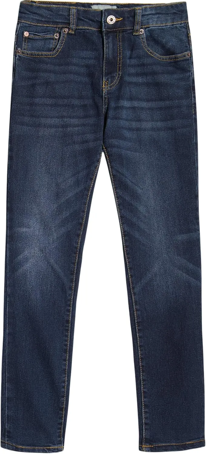 Lucky Brand Boys' Skinny Fit Stretch Denim Jean 5Pocket Style Zipper Fly & Button Closure