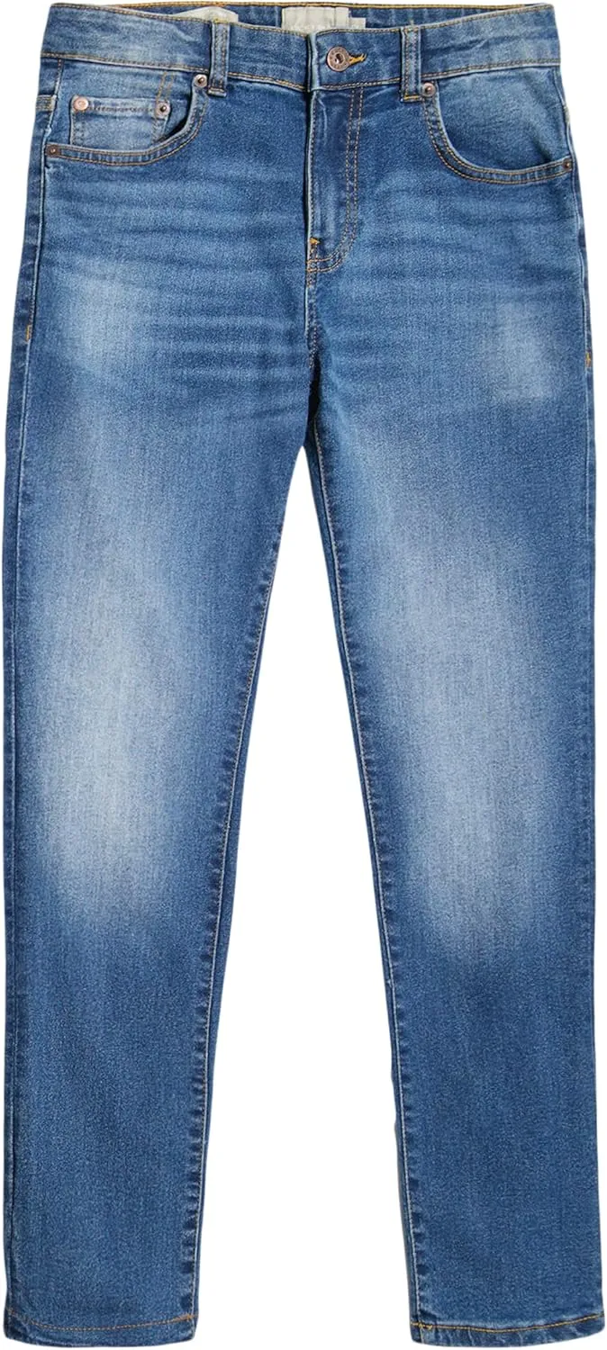 Lucky Brand Boys' Skinny Fit Stretch Denim Jean 5Pocket Style Zipper Fly & Button Closure