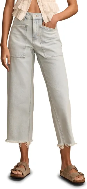 Lucky Brand Women's Lucky Legend Crop Patch Pocket Wide Leg