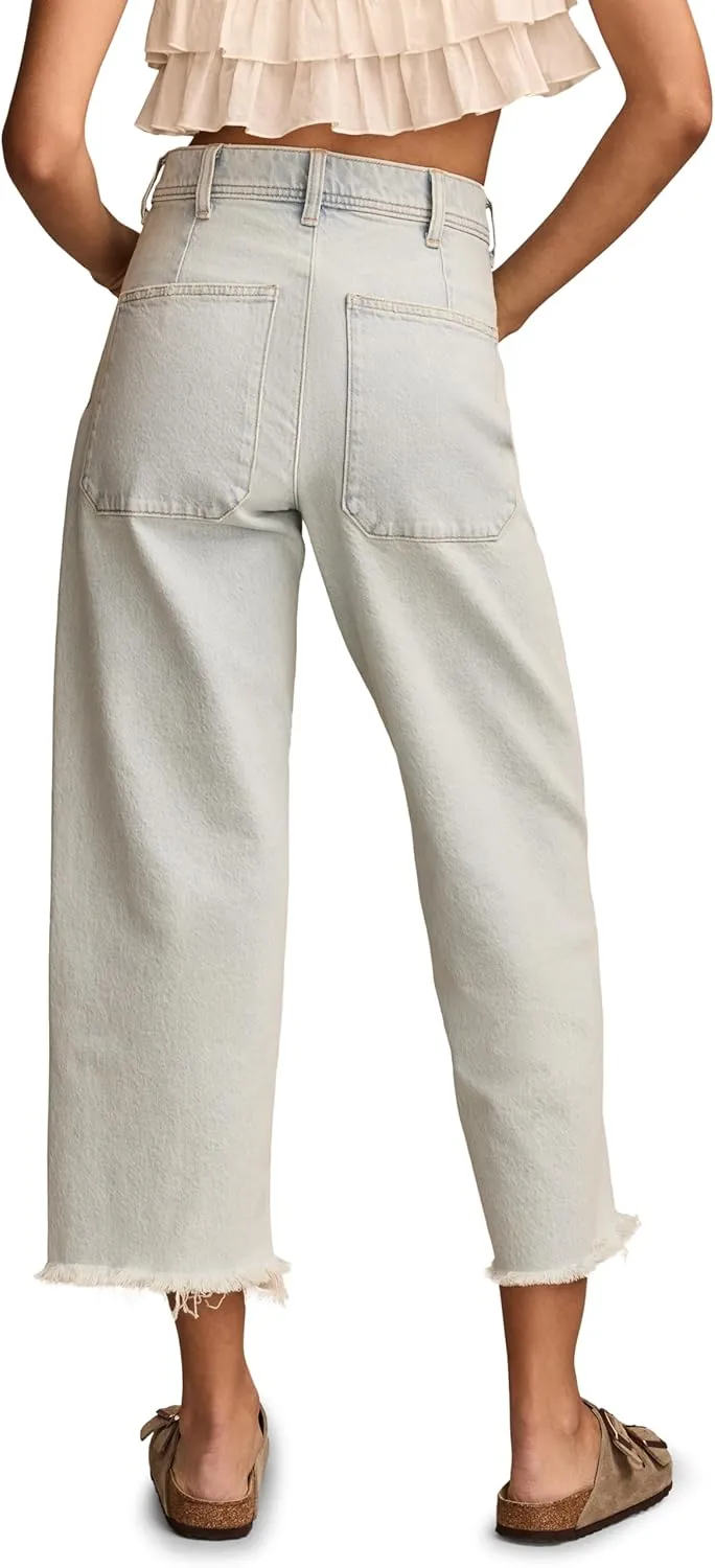 Lucky Brand Women's Lucky Legend Crop Patch Pocket Wide Leg