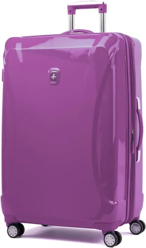 Luggage Atlantic Ultra Lite Hardsides 28" Spinner Suitcase, Bright Violet, Checked Large Inch