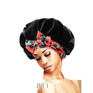 Lux by Qfitt Velvet Tie Bonnet (L-XL)