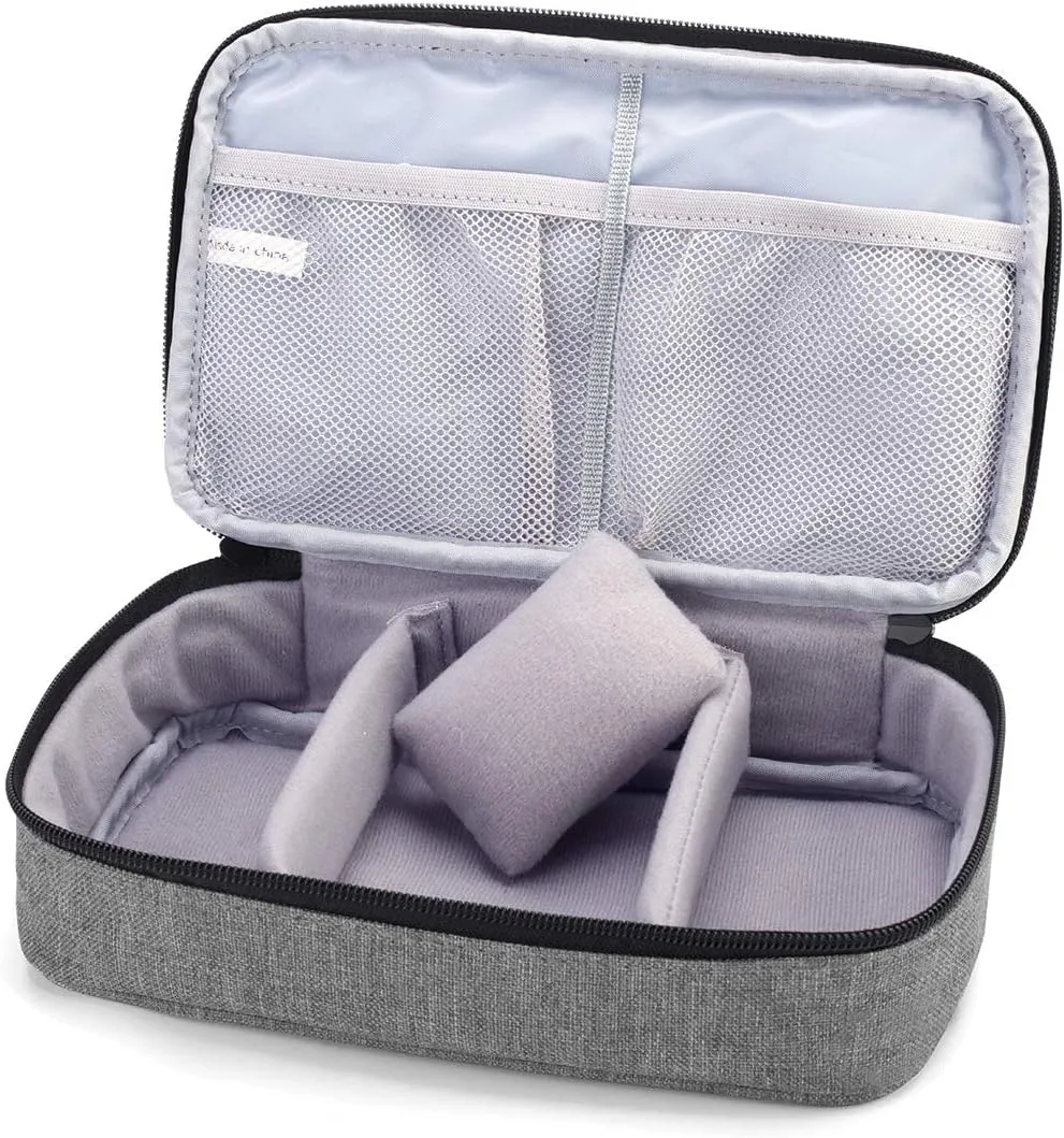 Luxja Sewing Accessories Organizer, Double-Layer Sewing Supplies Organizer for Needles, Scissors, Measuring Tape, Thread and Other Sewing Tools (NO Accessories Included), Gray