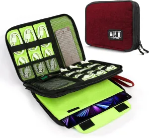 Luxtude Electronic, Red, L, Minimalist Tech Organizer