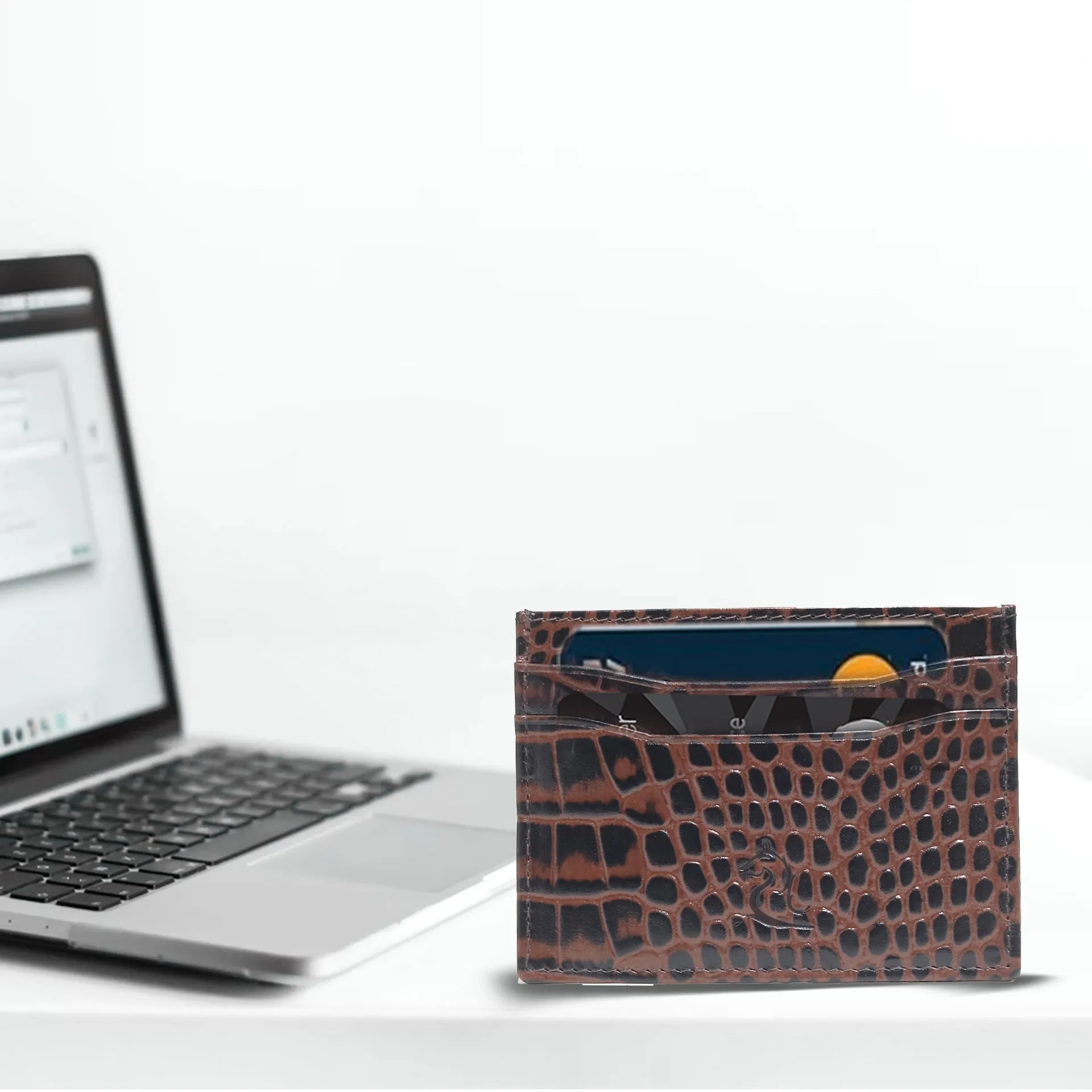 Luxuries Croco Design Card Holder