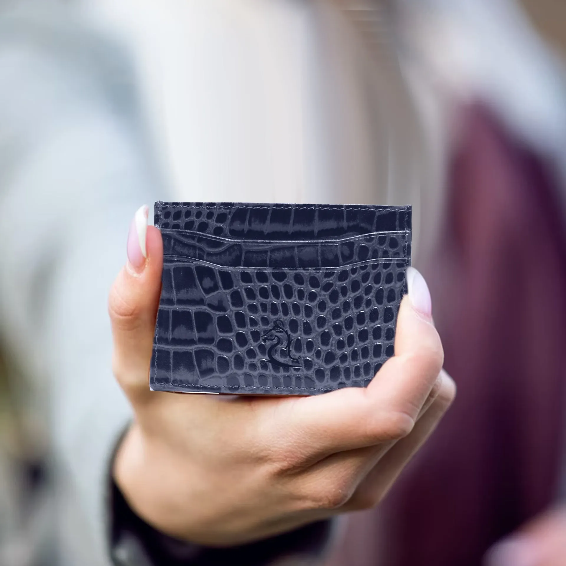 Luxuries Croco Design Card Holder