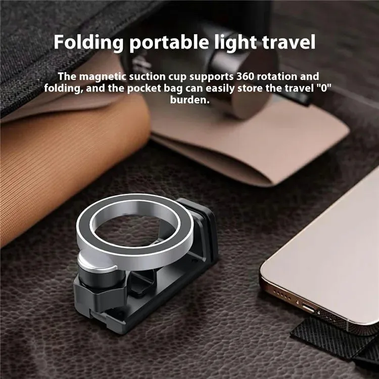 LX-01 Compatible with MagSafe Travel Foldable Bracket 360 Degree Rotating Car Phone Holder