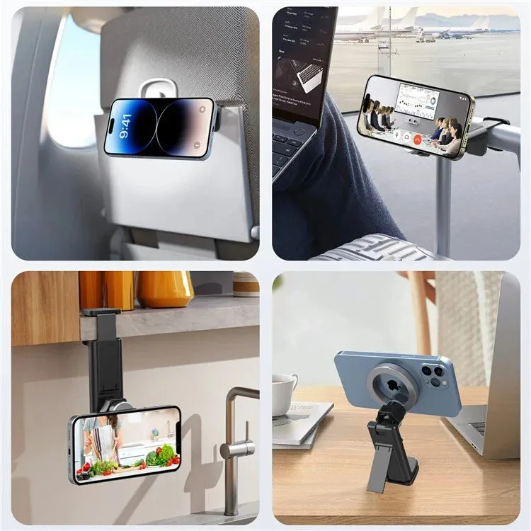 LX-01 Compatible with MagSafe Travel Foldable Bracket 360 Degree Rotating Car Phone Holder