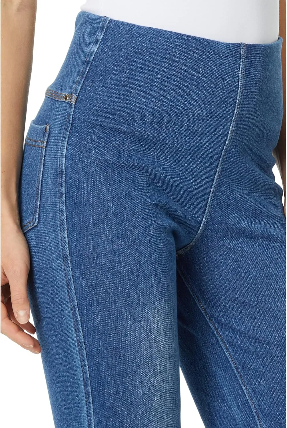 Lyssé Baby Bootcut Denim – Bootcut Jeans for Women and Ankle Jeans with 4 Way Stretch Knit Denim