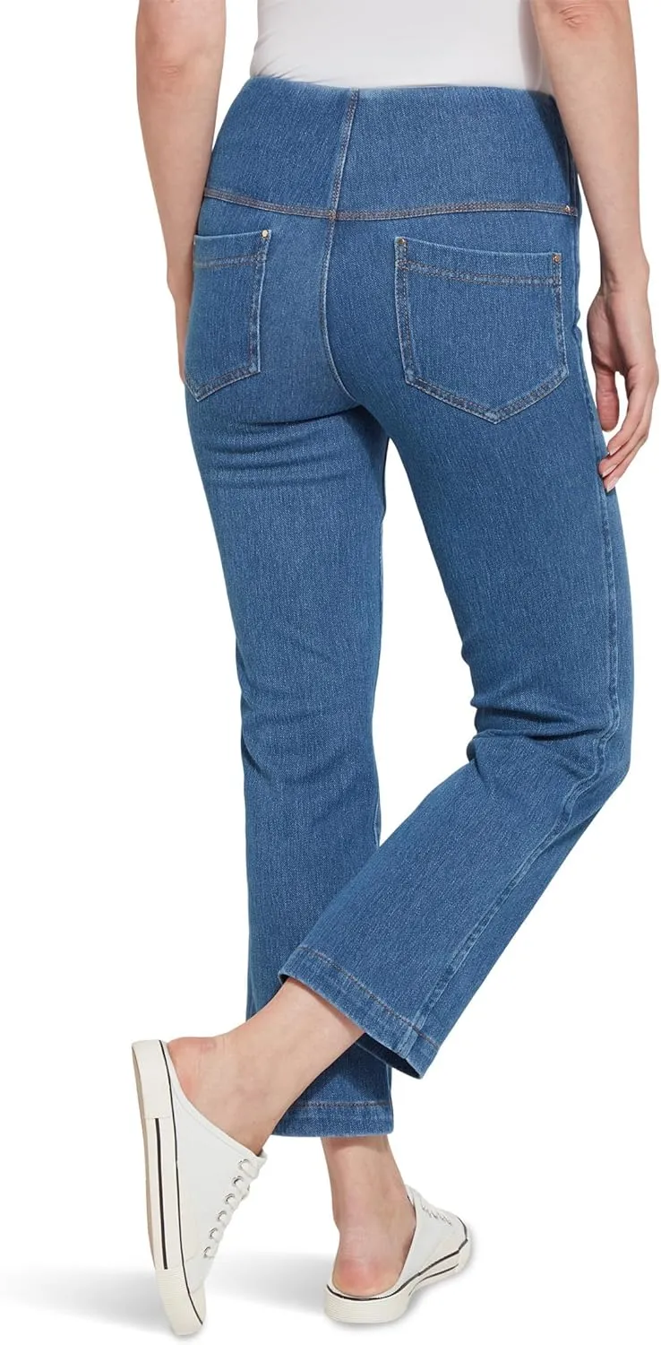 Lyssé Baby Bootcut Denim – Bootcut Jeans for Women and Ankle Jeans with 4 Way Stretch Knit Denim