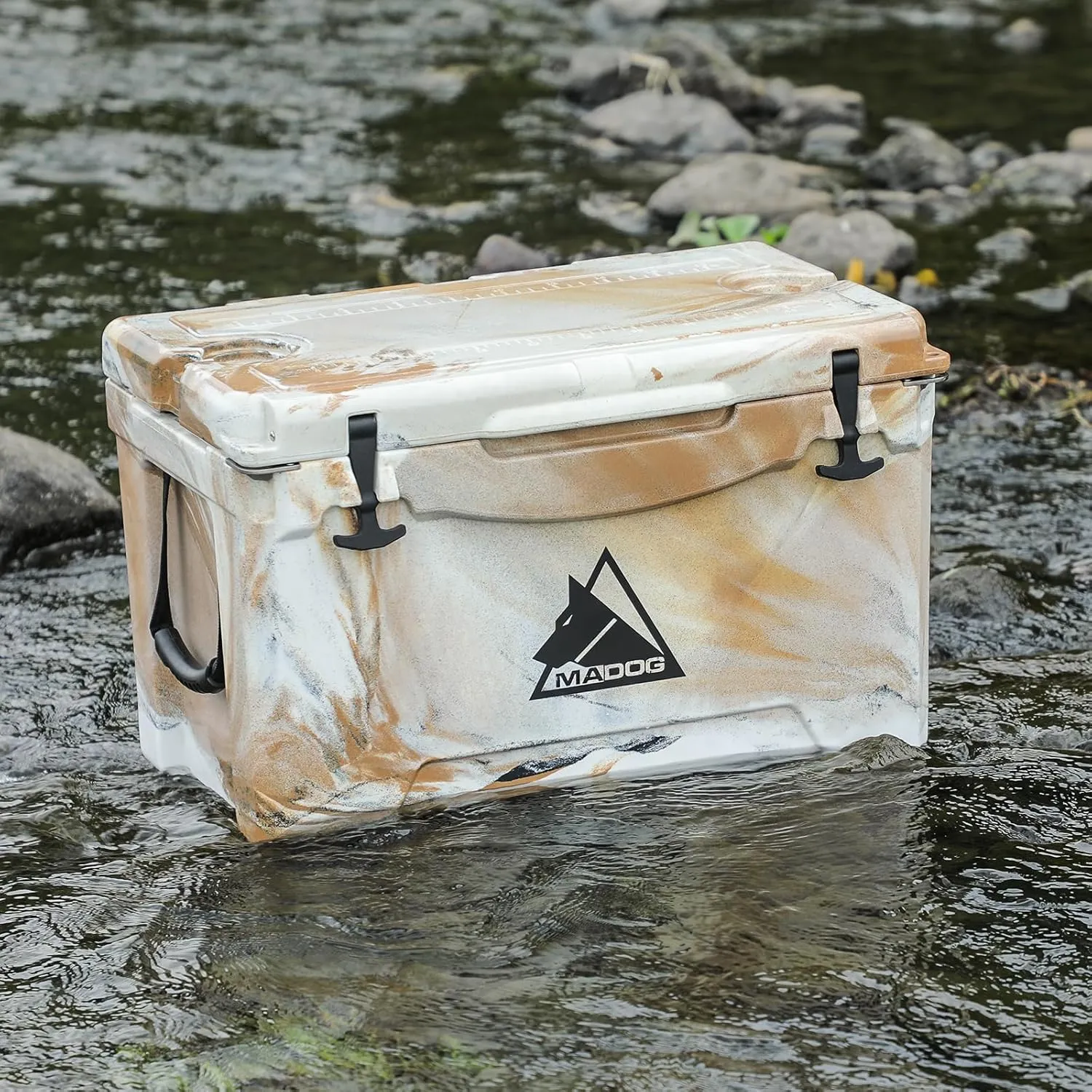 MADOG Portable Small Cooler, Lightweight Hard Cooler, Leak-Proof Beach Cooler for 5-7 Days Ice Retention, LLDPE Compact Coolers for Camping, Drink and Traveling