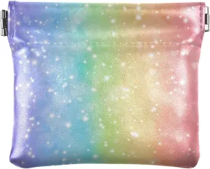 Magic Glitter Rainbow Women Cute Coin Purse Leather Funny Squeeze Girls Small Change Purse