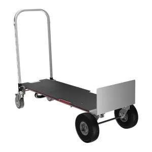 Magliner XLSP - Gemini XL Convertible Hand Truck, Pneumatic Wheels, 500 lbs Load Capacity, 62-3/4" Height, 57-1/4" Length x 22-3/4" Width