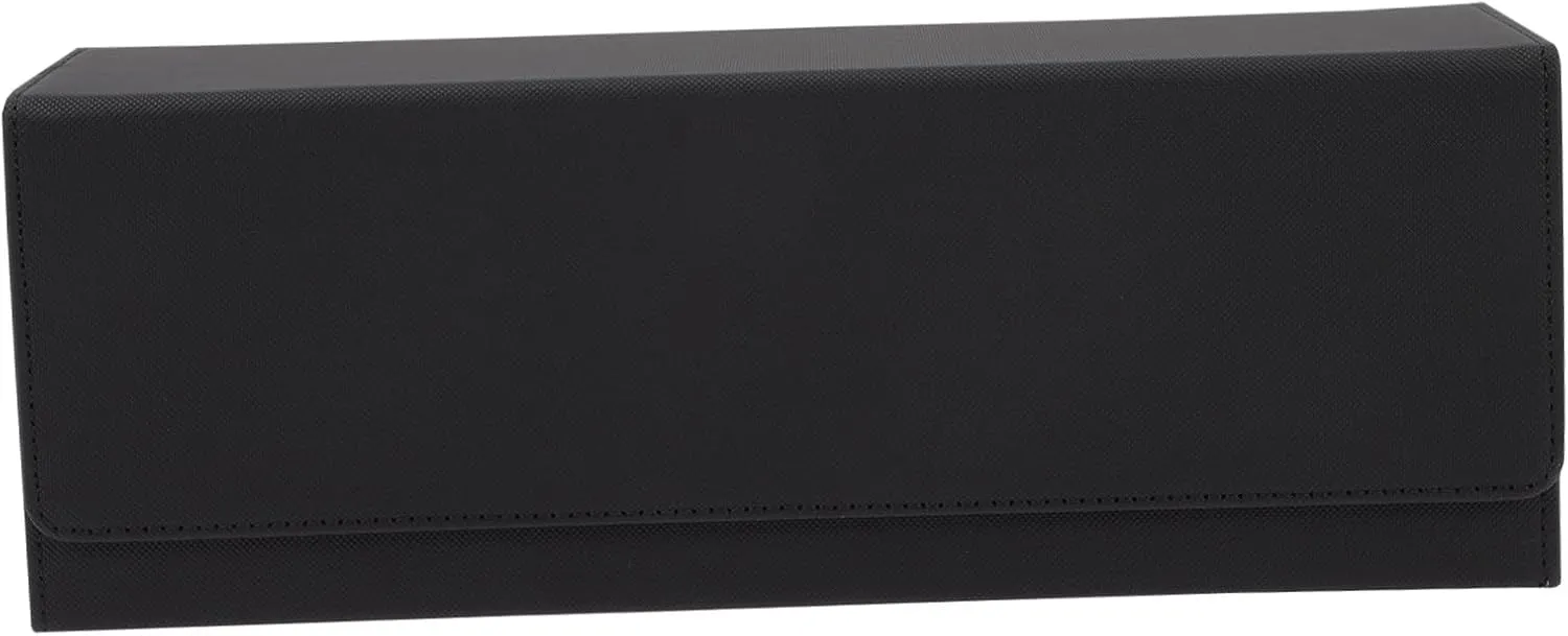 Magnetic Card Holder Box Deck Game Card Storage Case Compact Design for Easy Organization for Trading Cards Collectibles and Checkered Style