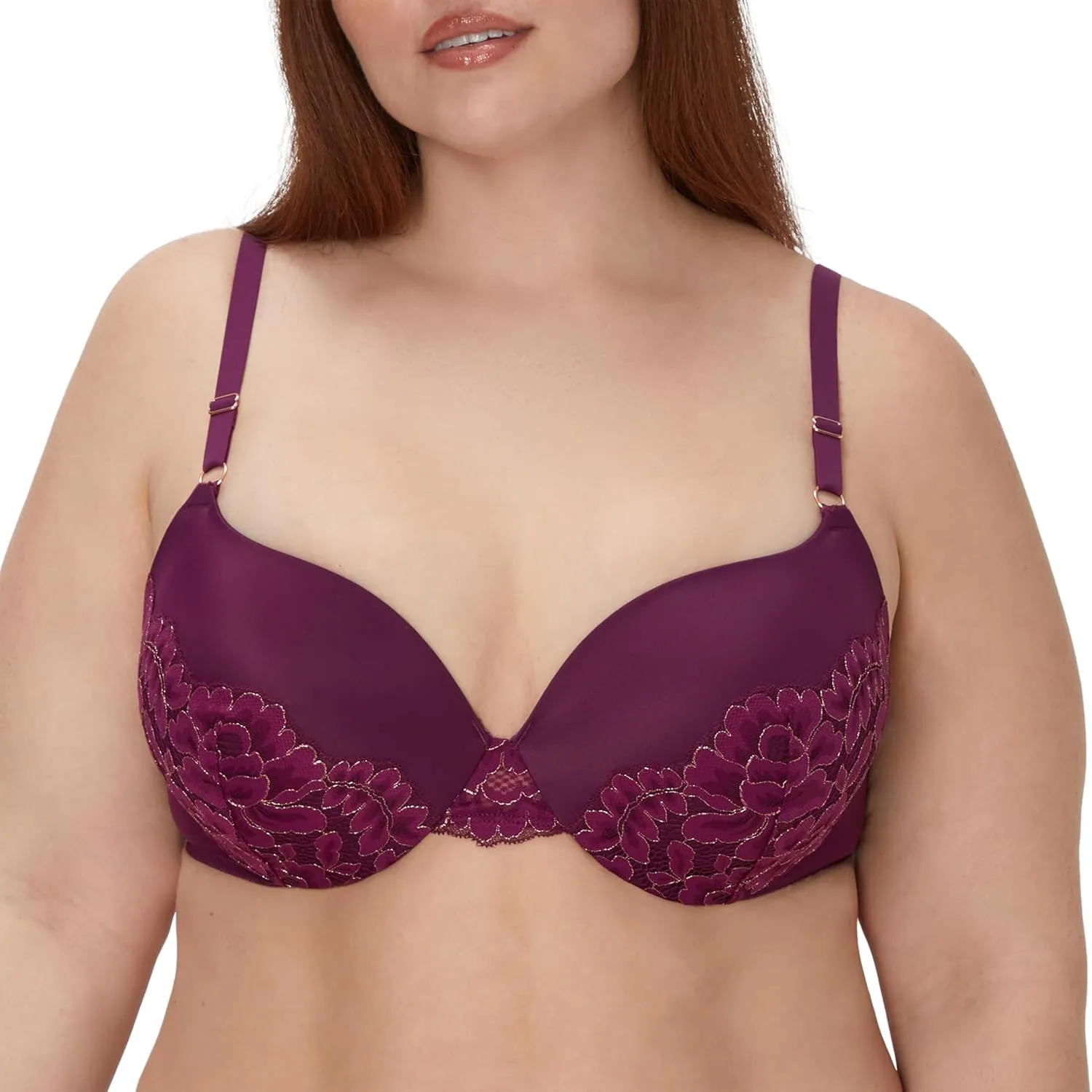 Maidenform Underwire, Love The Lift Smoothing Lace Demi, Push-up Bra for Women