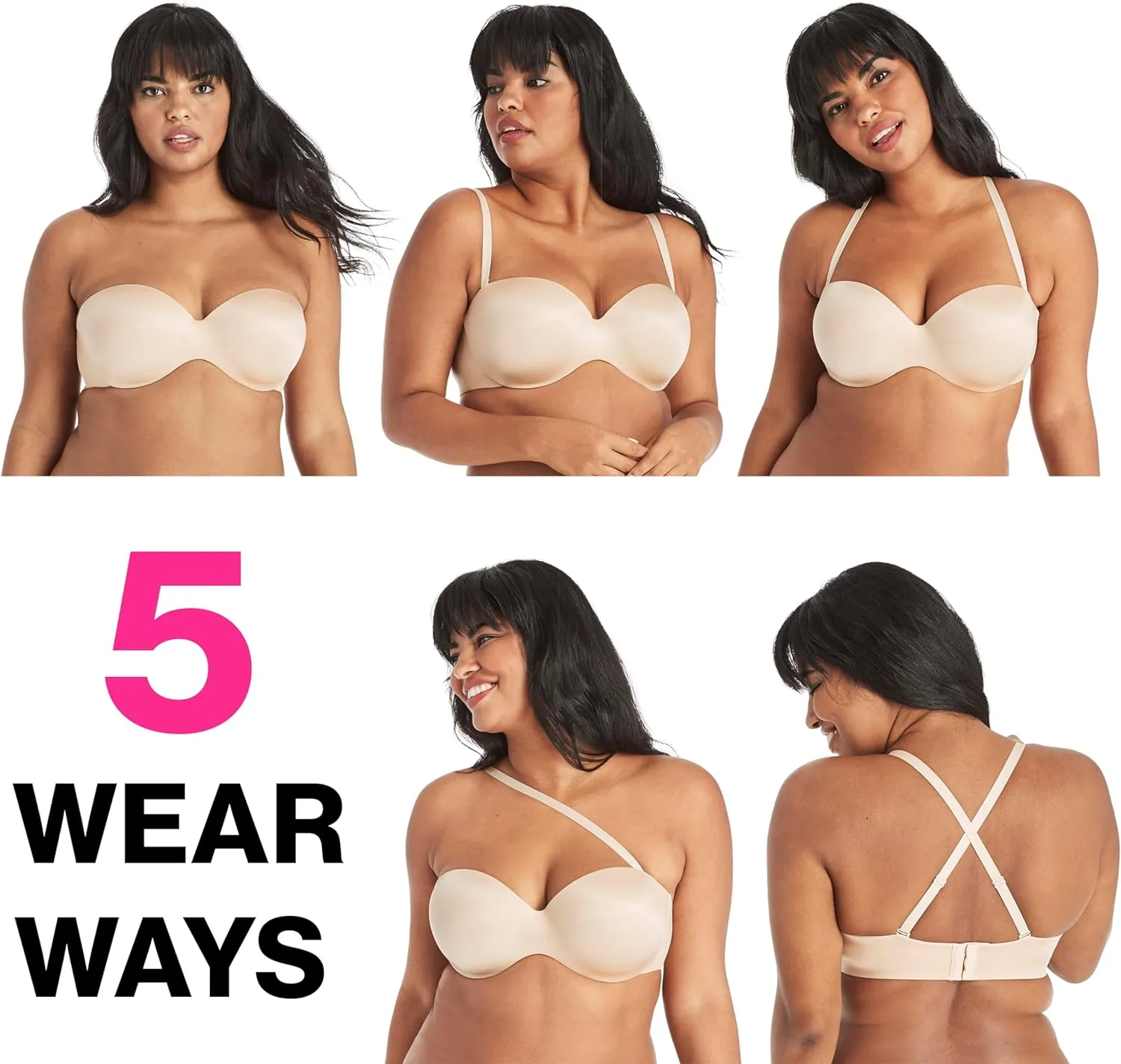 Maidenform Women's Dreamwire Strapless Multiway Underwire Bra