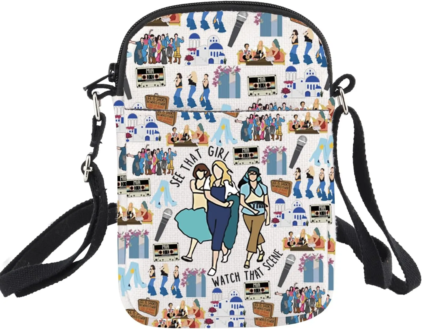 Mamma Crossbody Bag Mamma Musical Gifts For Musical Theatre Lovers Fans Gifts Bachelorette Gifts Dancing Queen Shoulder Bag