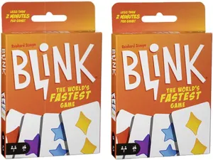 Mattel Games Blink Card Game The World's Fastest Game- 2 Pack