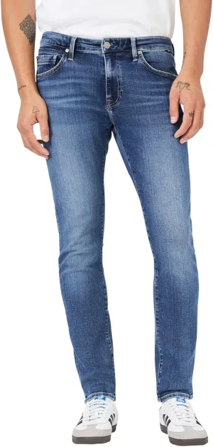 Mavi Jake Men's Skinny Leg Jeans, Mid Rise Jeans for Men, Sustainable, Mid Organic Vintage, 31 x 30 Blue