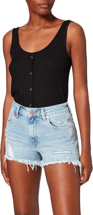 Mavi Jeans Rosie High-Rise Shorts in Mid Retro 80s Mid Retro 80s 24 3