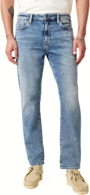 Mavi Men's Zach Mid Rise Straight Leg Jeans, Mid Used Williamsburg 33x34 Medium Blue