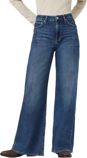 Mavi Women's Florida Mid Rise Wide Leg Jeans