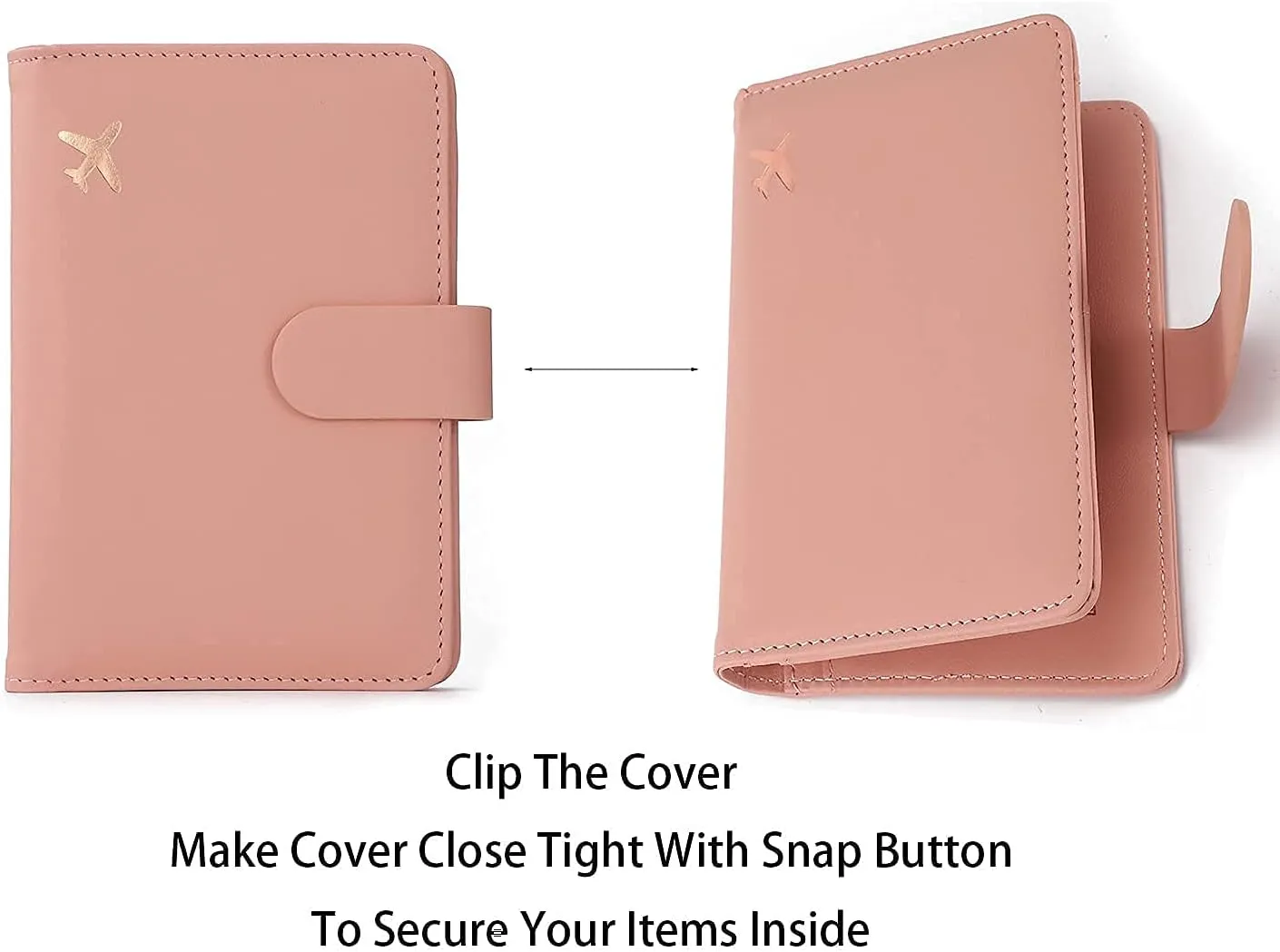 Melsbrinna Premium Leather Passport Holder Covers Case, Waterproof Rfid Blocking Travel Wallet Passport Holder with Pen Holder, Cute Passport Book for Women/Men