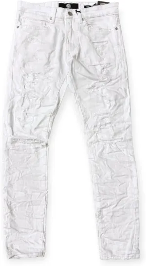 Men Crushed and Rolle Jeans (White)