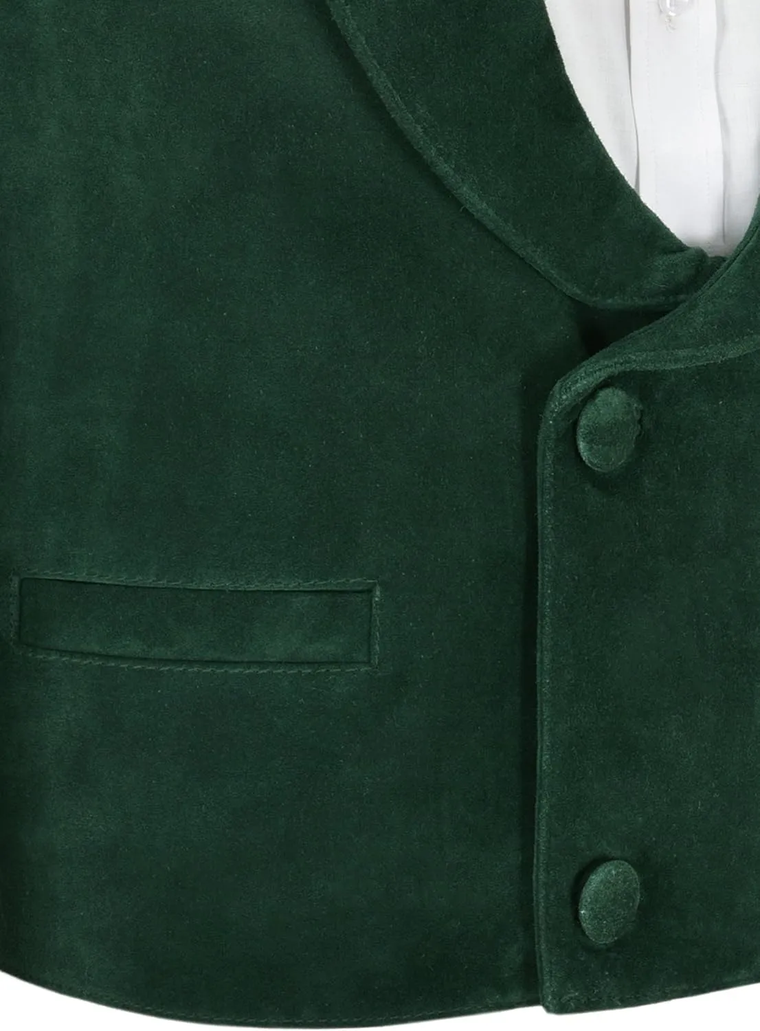 Men's Classic Leather Waistcoat Fashion Real Suede Leather 3281