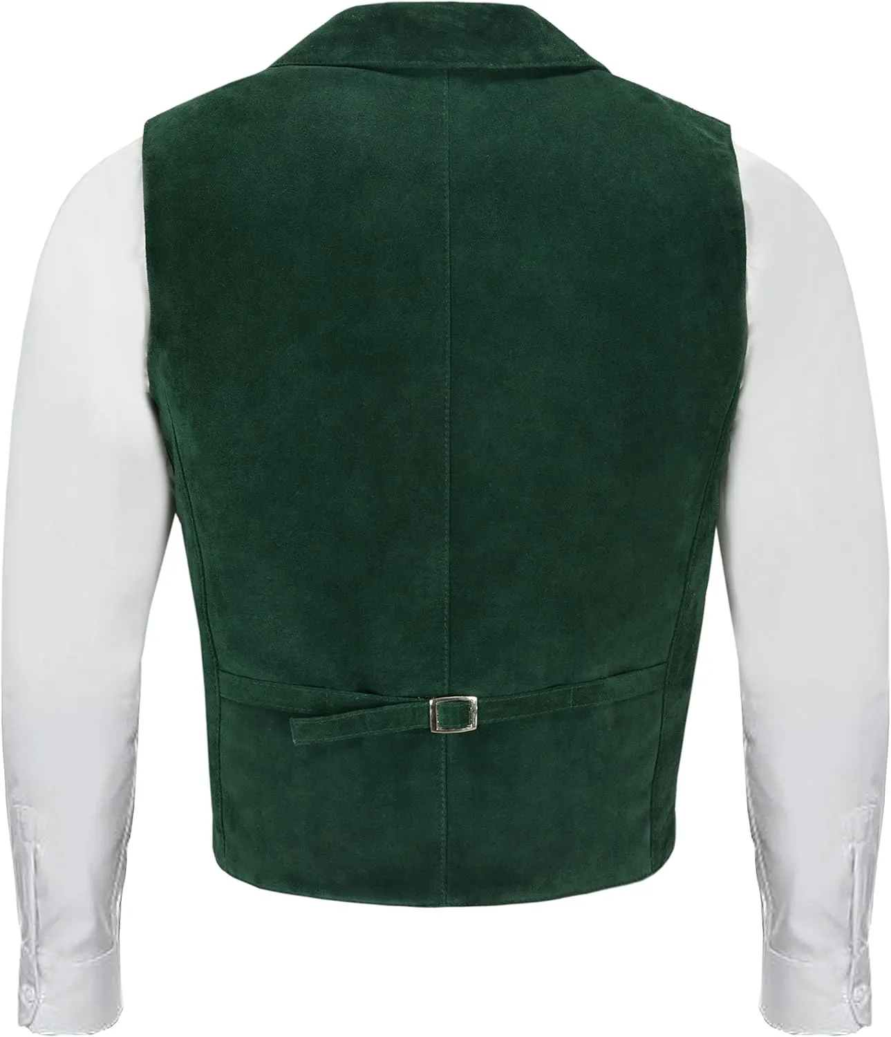 Men's Classic Leather Waistcoat Fashion Real Suede Leather 3281