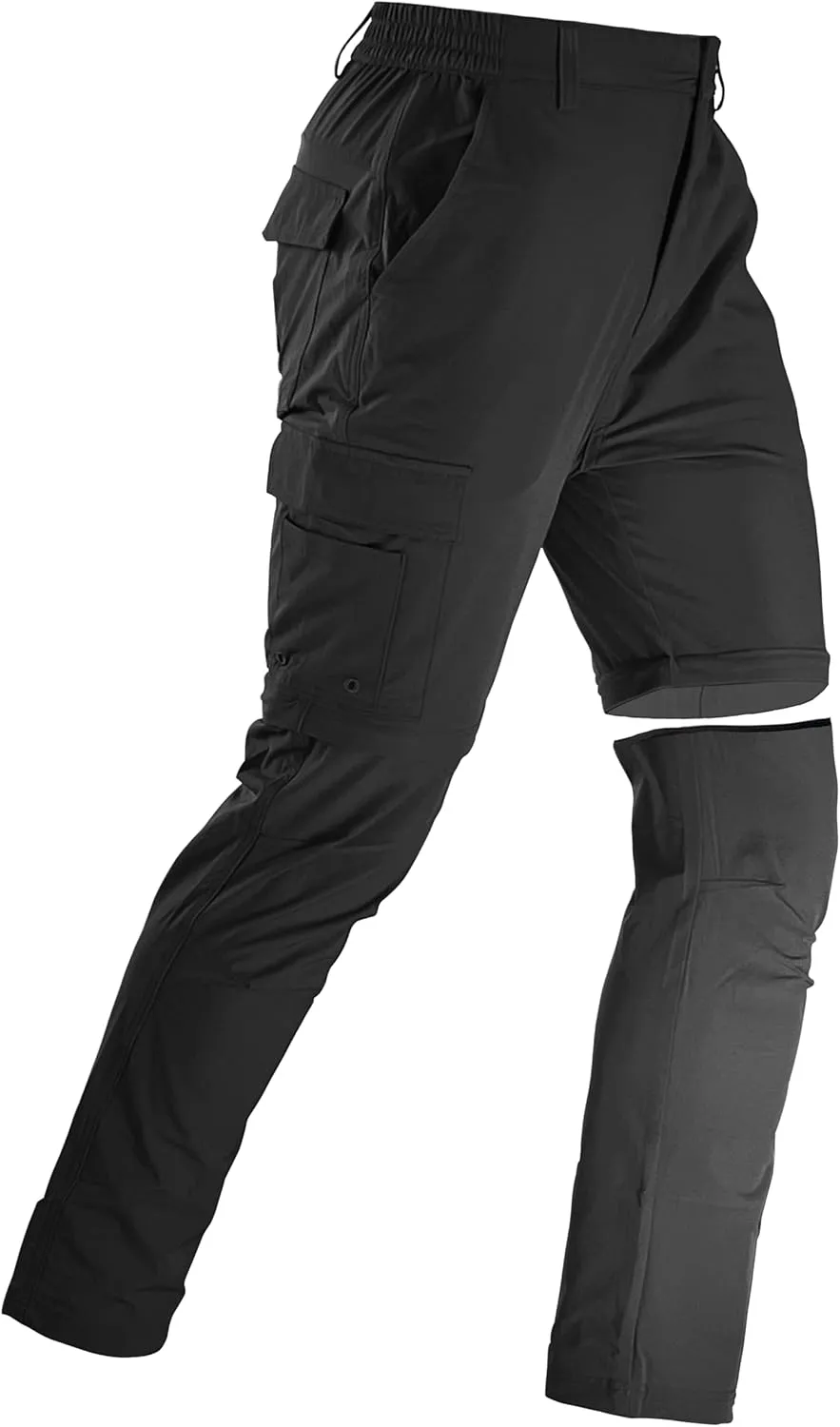 Men's Convertible Hiking Pants Zip Off Quick Dry Lightweight Safari Travel Camping Fishing Cargo Outdoor Pants