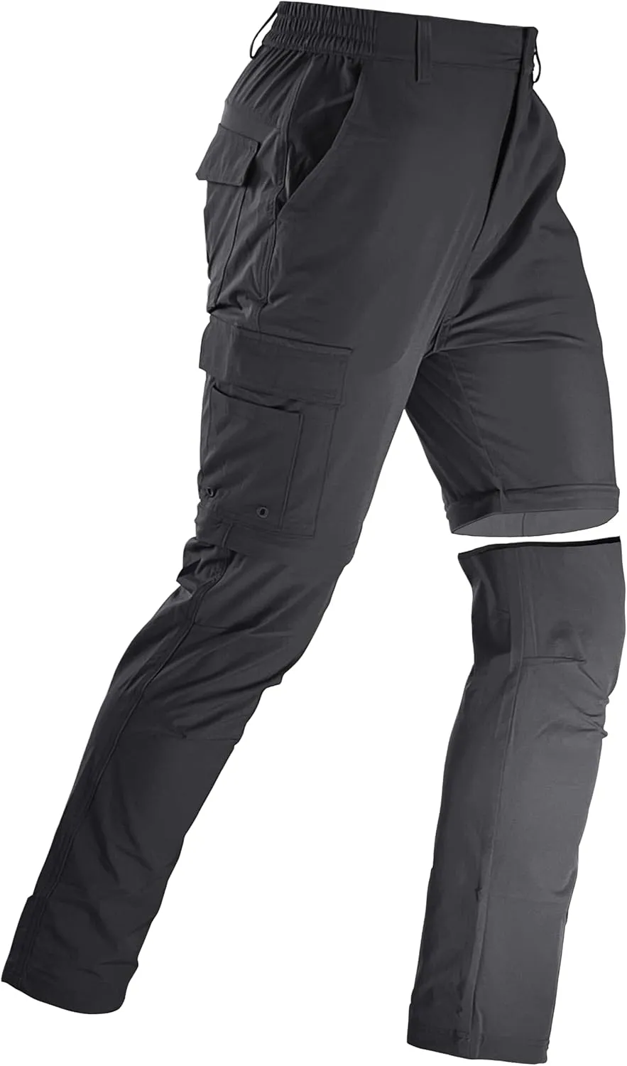 Men's Convertible Hiking Pants Zip Off Quick Dry Lightweight Safari Travel Camping Fishing Cargo Outdoor Pants