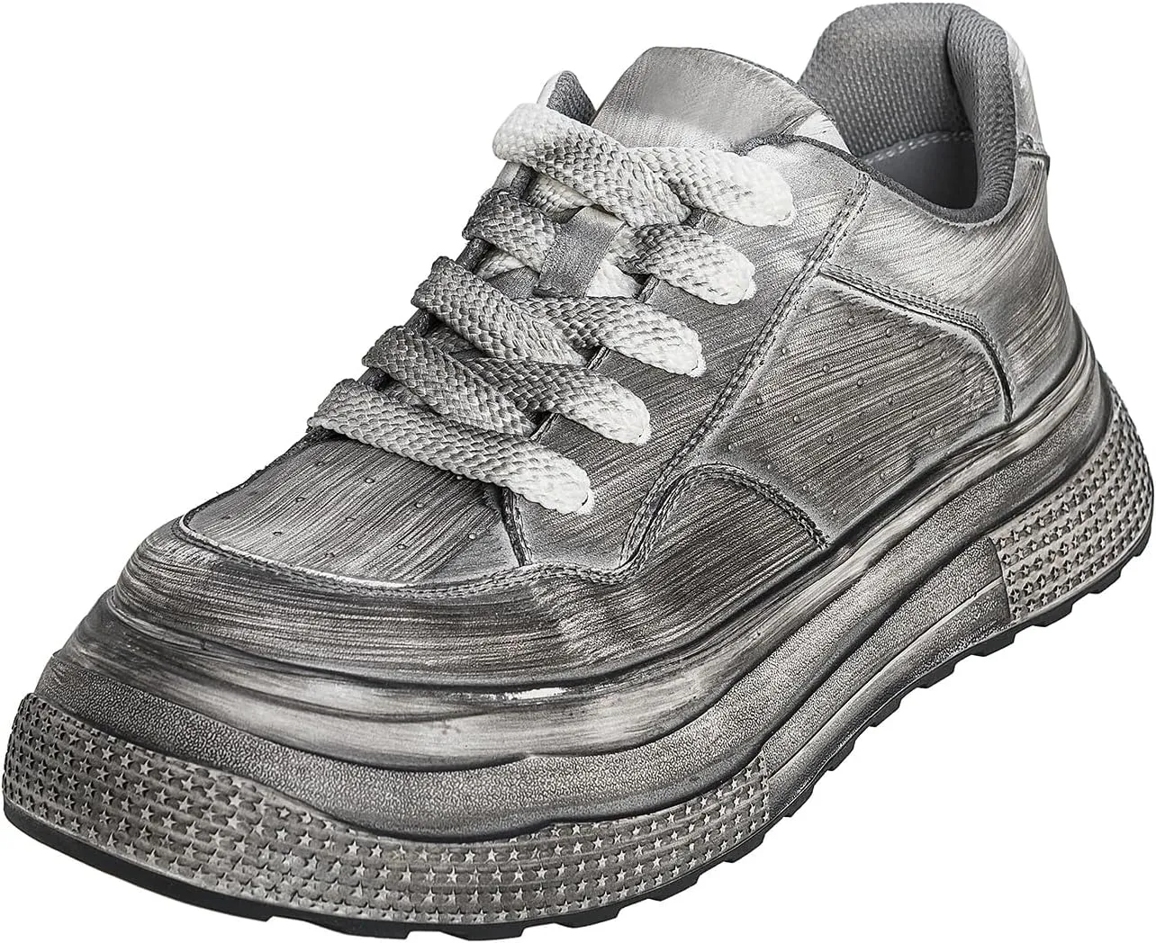 Men's Fashion Running Shoes Leather Men's Casual Shoes Retro Dress Running Shoes Men's Casual Retro Shoes.