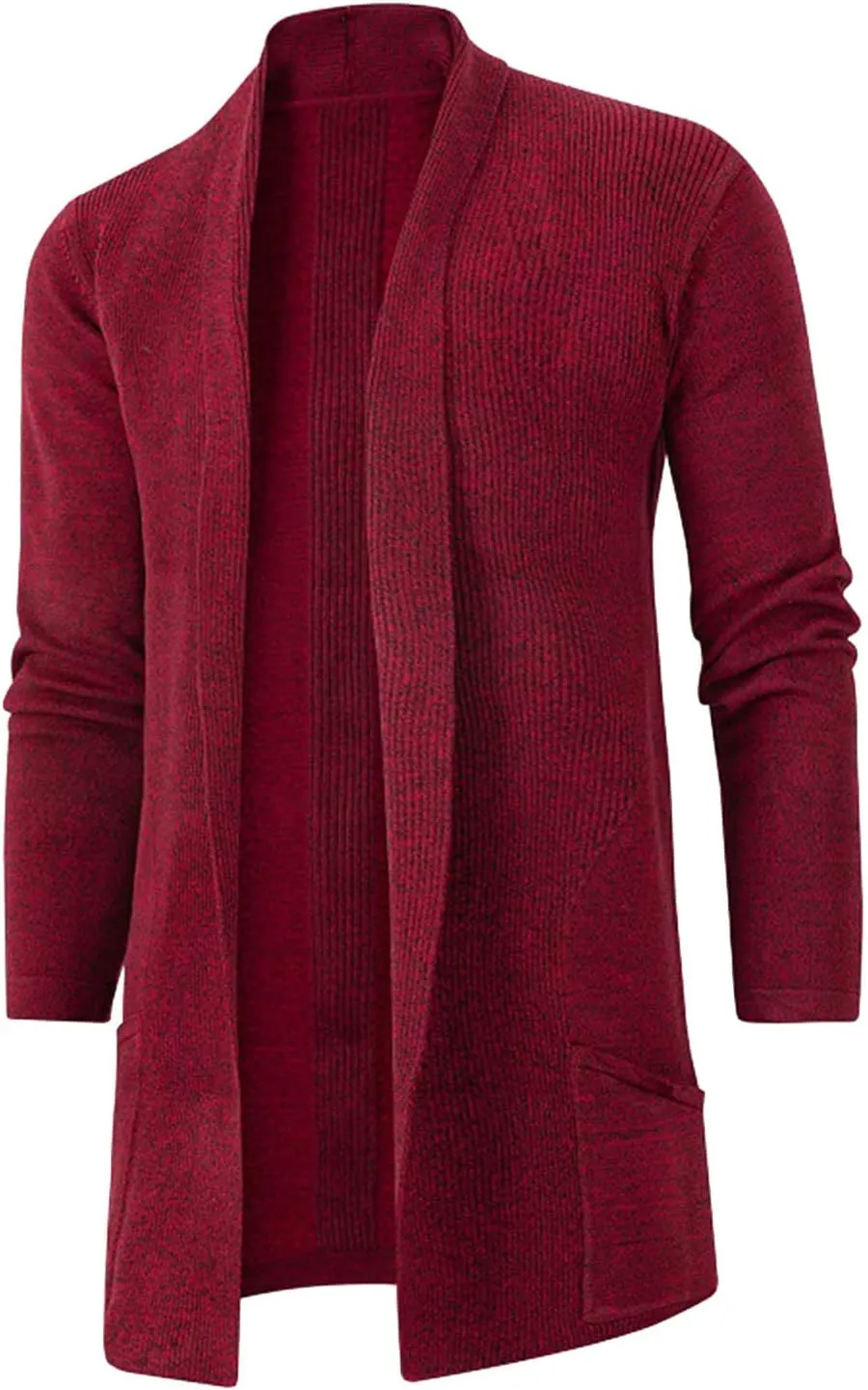 Men's Mid Length Slim Windbreaker Men's Knitwear Large Size Cardigan Jacket Mens Casual Sweater Mens Cardigan