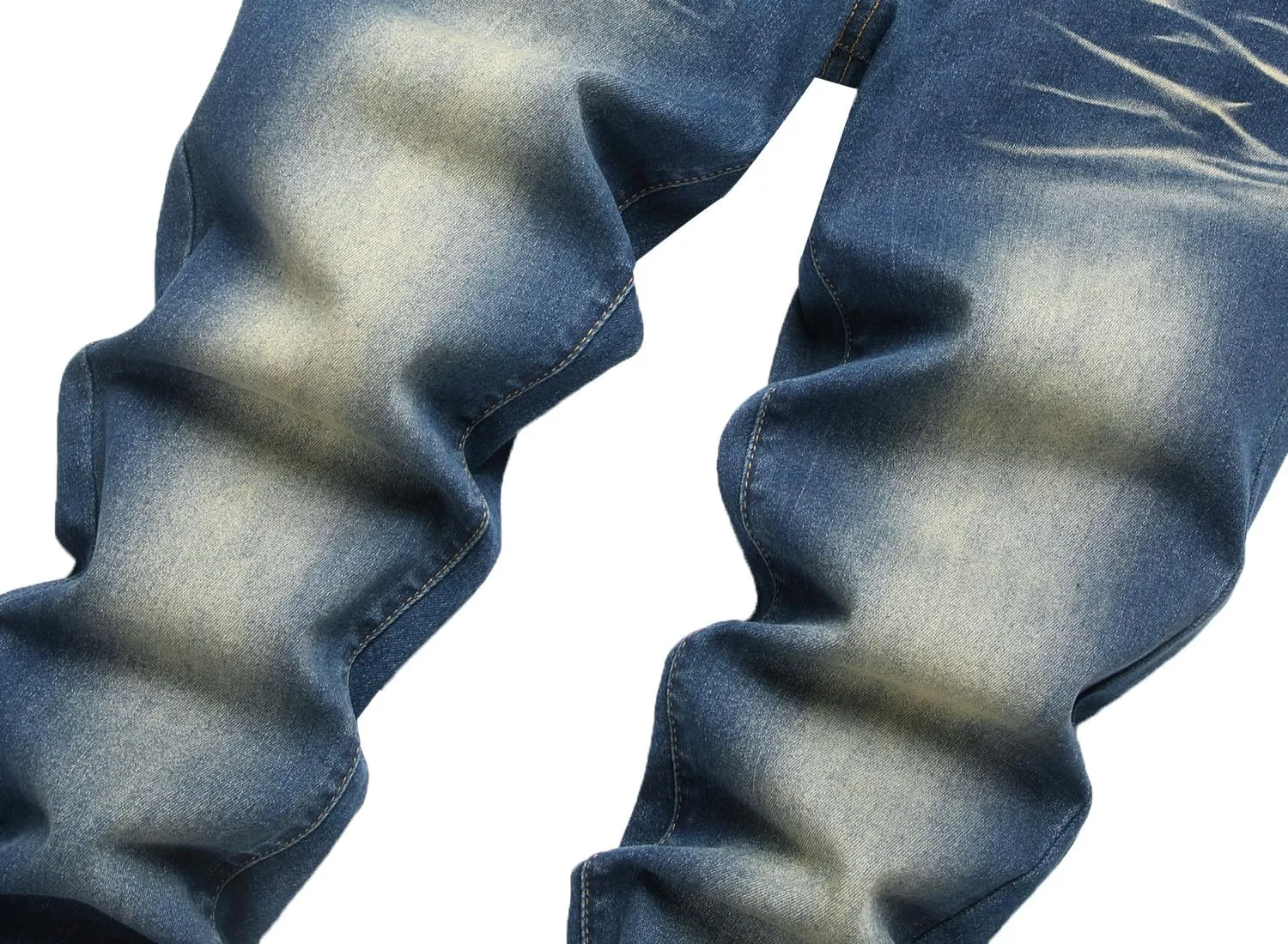 Men's Ripped Jeans,Slim Fit Distressed Straight Leg Fashion Denim Pants