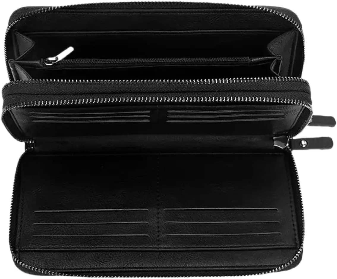 Men's wallet multifunctional business clutch bag large capacity double elongated wallet