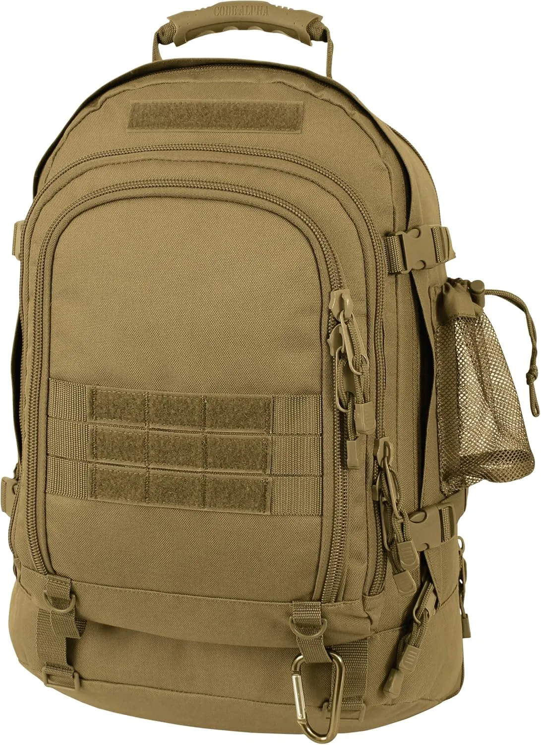 Mercury Tactical Gear Code Alpha TAC PAC Expandable 3-Day Backpack with Hydrapak 3L Hydration System, Coyote Brown, One Size