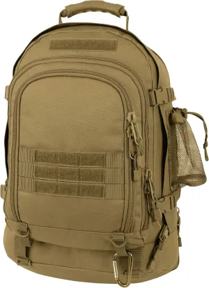 Mercury Tactical Gear Code Alpha TAC PAC Expandable 3-Day Backpack with Hydrapak 3L Hydration System, Coyote Brown, One Size